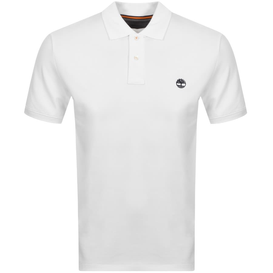 Alternative Image for ProductTimberland Logo Short Sleeved Polo T Shirt White1